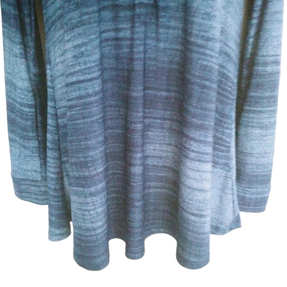 MyStyle  Faux Blue Jean Blouse Stretch Blue Tones S - Picture 4 of 9